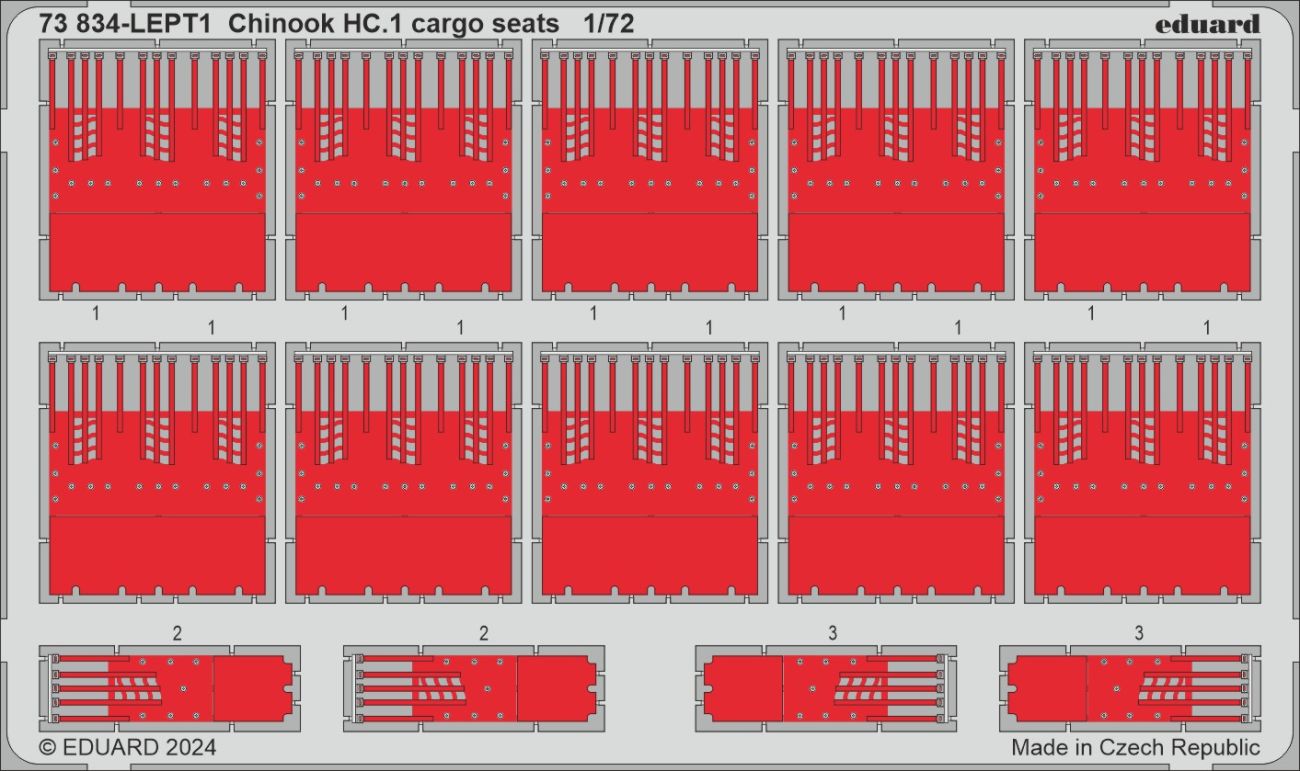 1:72 Boeing Chinook HC.1 cargo seats 