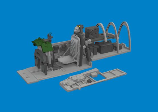 1:48 P-51B Mustang Birdcage canopy cockpit PRINT