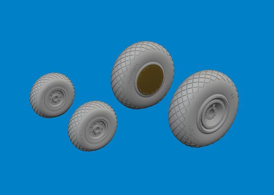 1:72 Consolidated B-24H Liberator wheels