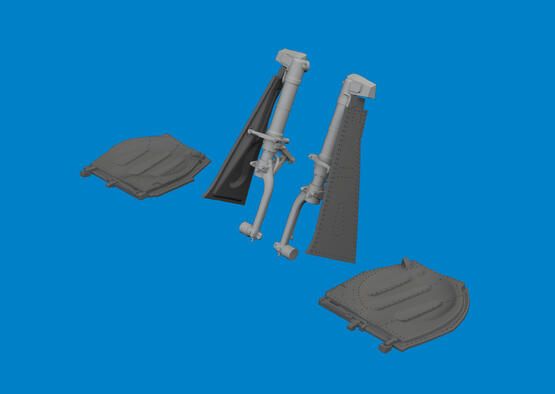 1:72 P-51D Mustang undercarriage legs PRINT
