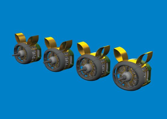 1:72 Consolidated B-24H Liberator engines PRINT