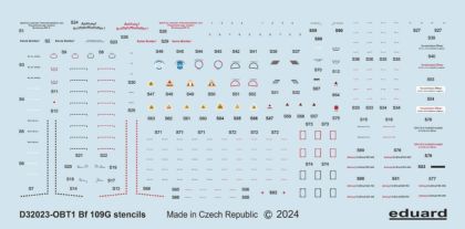 1:32 Bf-109G stencils