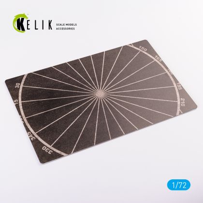 1:72 Compass Calibration Circle - Base - Acrylic 3mm (280x180mm)