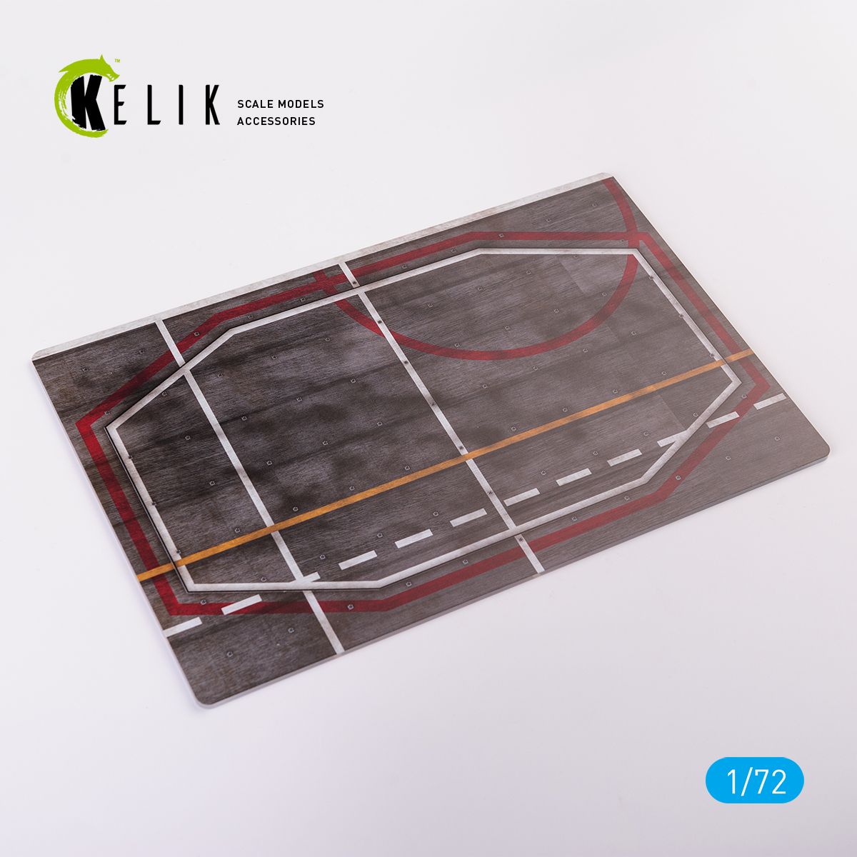 1:72 ASW Giuseppe Garibaldi Rear Lift - Base - Acrylic 3mm (280x180mm)