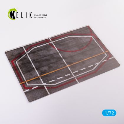 1:72 ASW Giuseppe Garibaldi Rear Lift - Base - Acrylic 3mm (280x180mm)