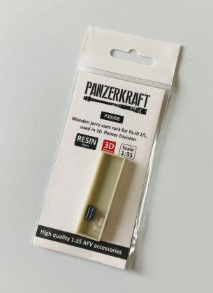 1:35 Wooden jerry cans rack for Pz.III J/L, used in 10. Panzer Division