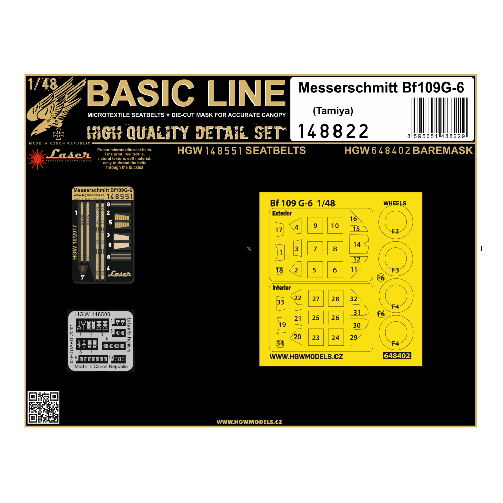 1:48 Messerschmitt Bf109G-6 BASIC LINE (Tamiya) - Basic Line