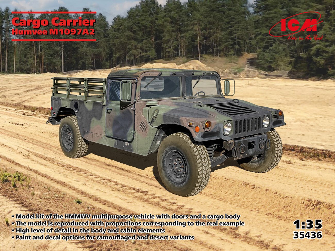 1:35 Cargo Carrier Humvee M1097A2
