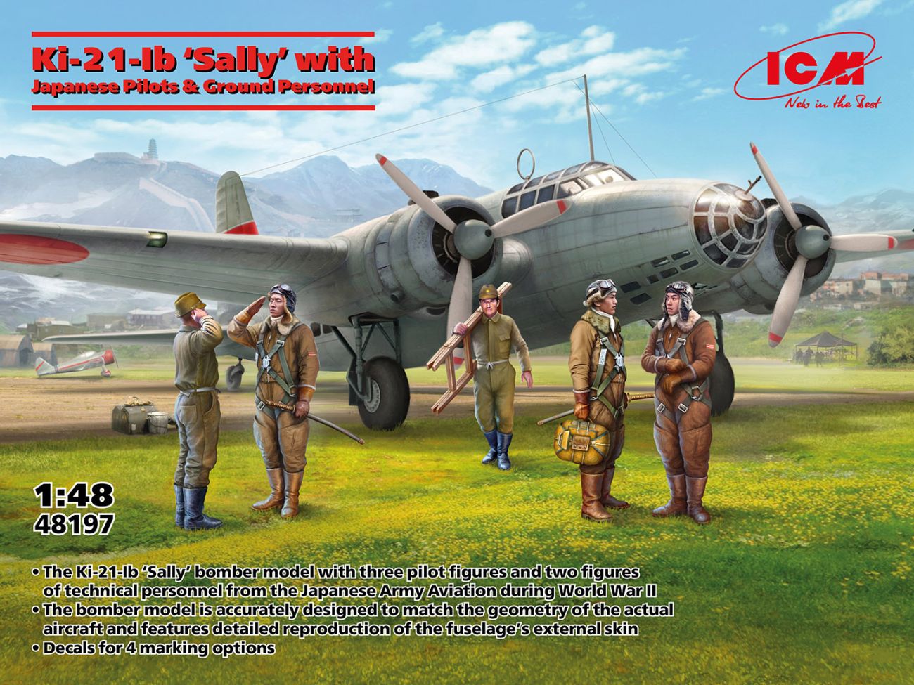 1:48 Ki-21-Ib ‘Sally’ with Japanese Pilots and Ground Personnel