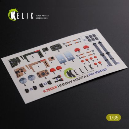 1:35 HMMWV M1097 3D Decal for ICM kit