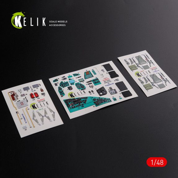 1:48 Mi-24D (Hind-D) interior 3D decals for Trumpeter kit