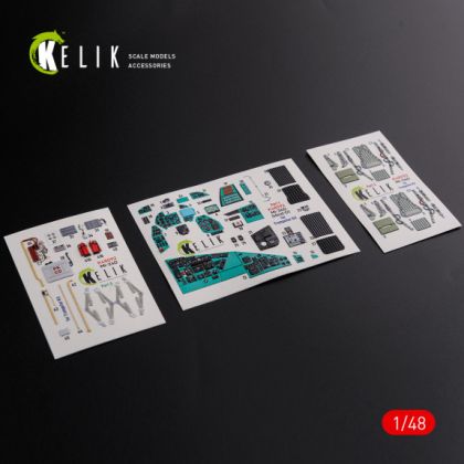 1:48 Mi-24D (Hind-D) interior 3D decals for Trumpeter kit