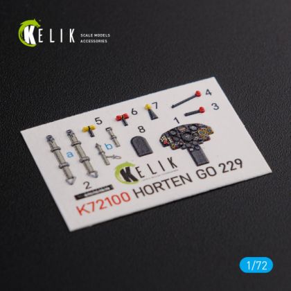 1:72 Horten Go 229 interior 3D decals for Revell kit