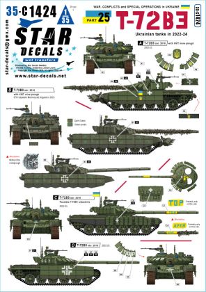 1:35 War In Ukraine #25 - Ukrainian T-72B3 obr 2016 In 2022-24