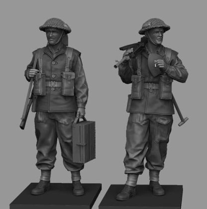 1:35 British Bren Team Set