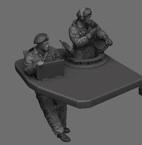 1:35 British Tank Turret 'Pixie' Suit Set