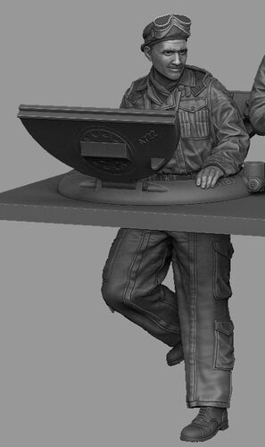 1:35 British 'Sherman' Tank 'Pixie' Suit Commander