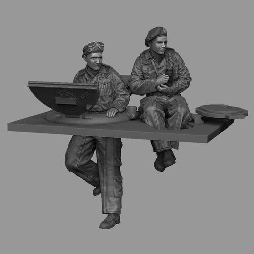 1:35 British 'Sherman' Tank 'Pixie' Suit Turret Crew