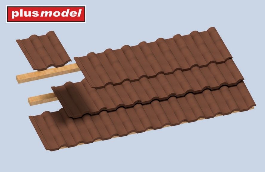 1:35 Roof tiles corrugated