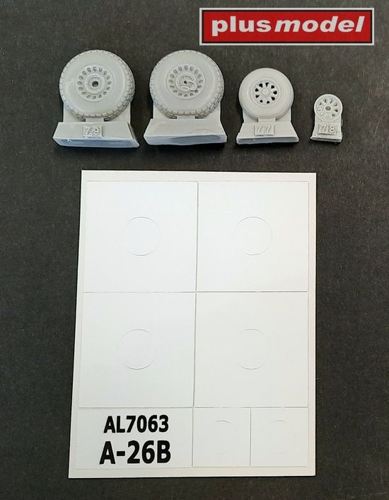 1:72 A-26B Invader wheels