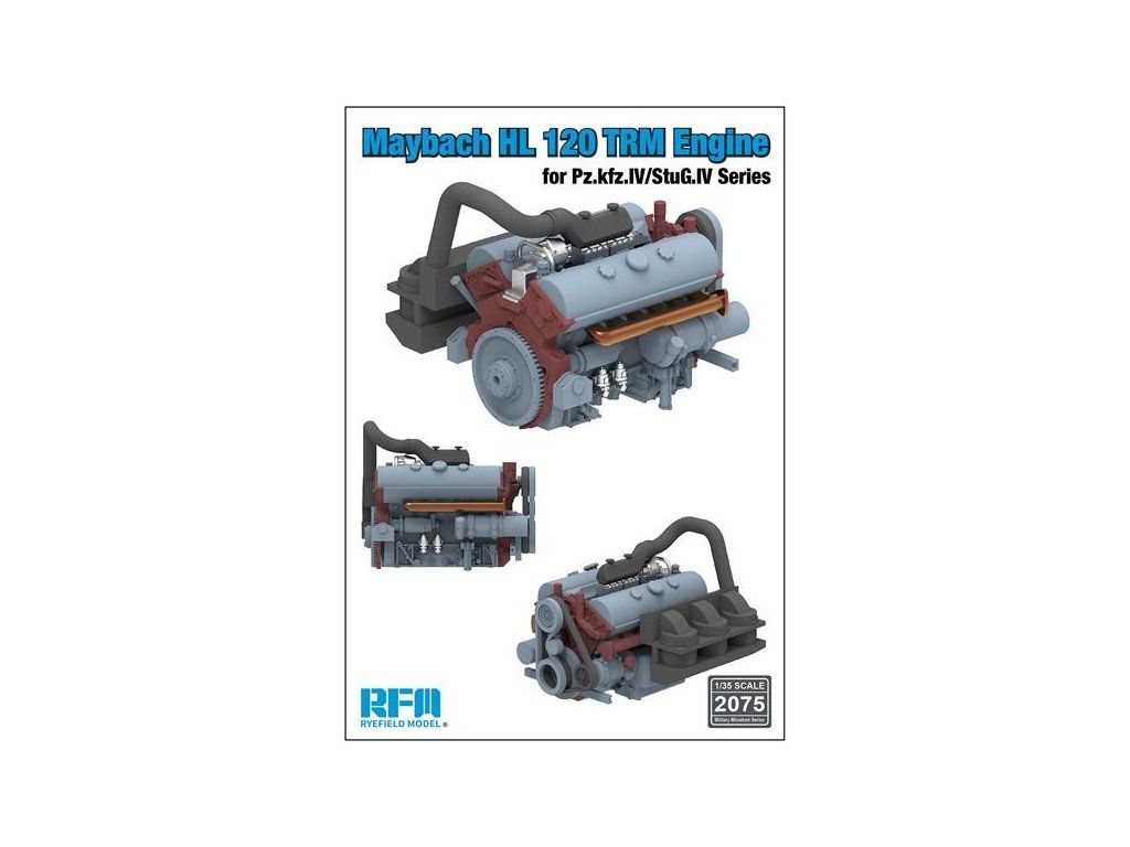 1:35 Maybach-Motor HL 120 TRM engine for Pz.IV/StuG.IV