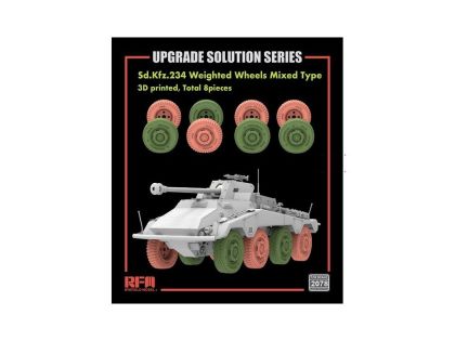 1:35 Road Wheels Type A/B f. Sd.Kfz. 234/4 (3D printed)