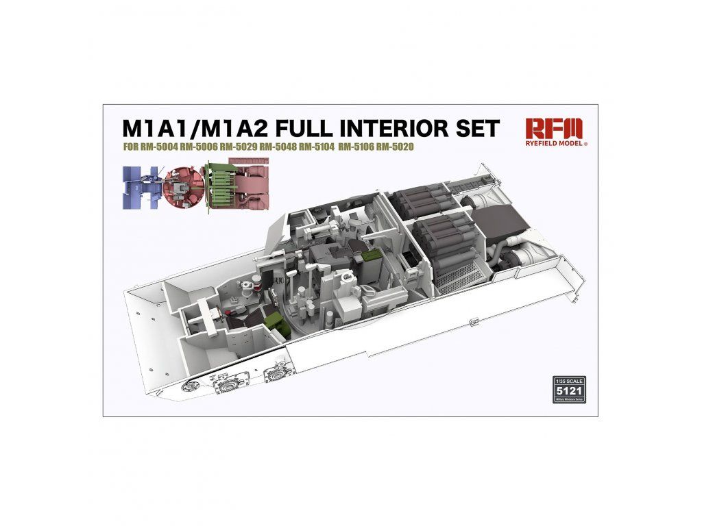 1:35 M1A1/M1A2 Full Interior Set
