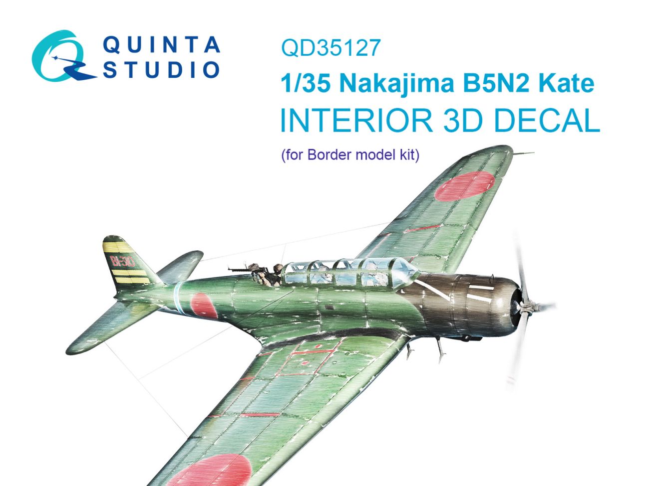 1:35 Nakajima B5N2 Kate 3D-Printed & coloured Interior on decal paper (Border model)