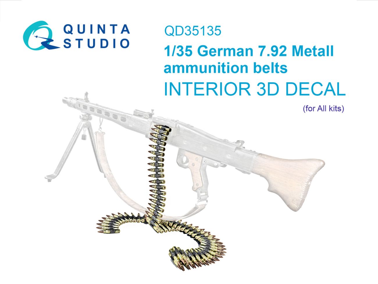 1:35 German 7.92 Metal ammunition belts (All kits) WWII