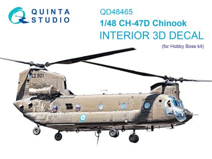 1:48 CH-47D 3D-Printed & coloured Interior on decal paper (HobbyBoss)