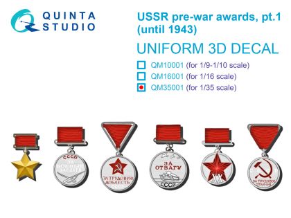 1:35 USSR pre-war awards, pt1 (until 1943)