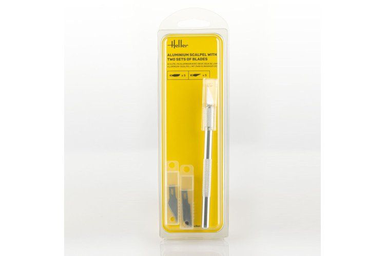 Hobby Aluminum Scalpel with Fine Point and 10 Spare Blades Tool