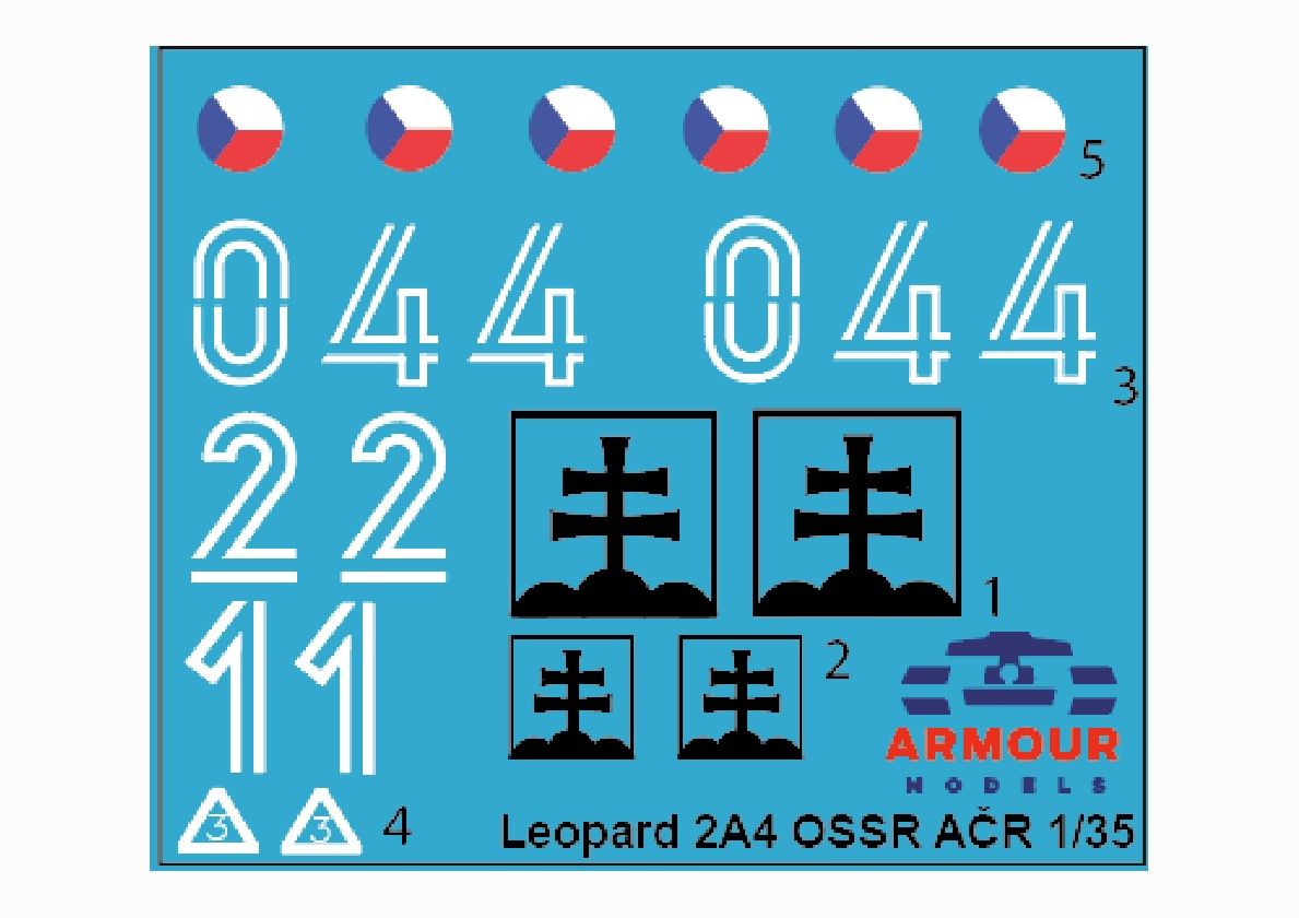 1:35 Decals - Leopard 2A4 Sk/CZ