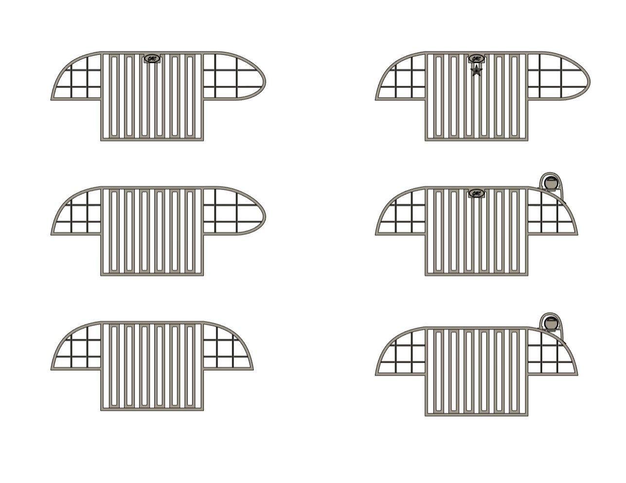 1:35 US GMC CCKW mriežky chladiča
