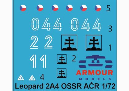 1:72 Decals - Leopard 2A4 Sk/CZ