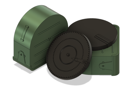 1:72 DP-28 schránka na 3 zásobníky