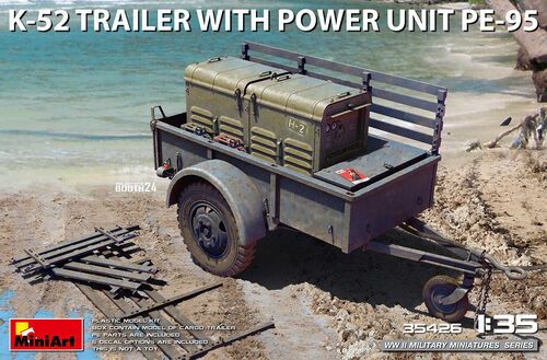 1:35 K-52 TRAILER w/POWER UNIT PE-95