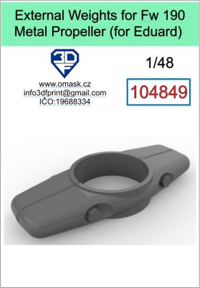 1:48 External Weight for Fw 190Meetal Propeller (for Eduard)