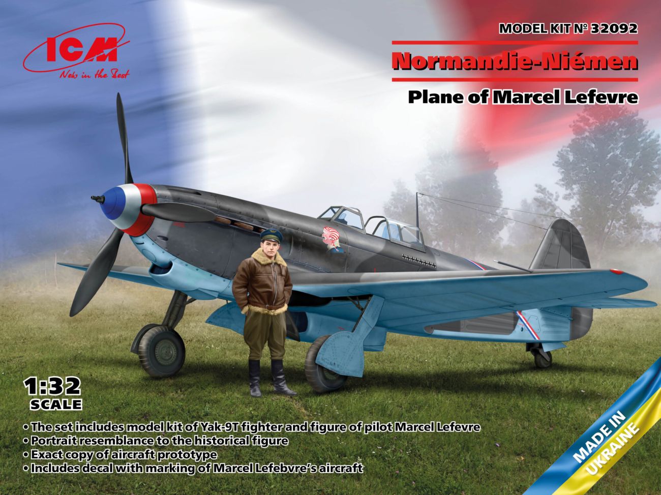 1:32 Yak-9T Plane of Marcel Lefevre