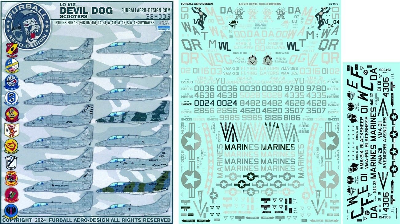 1:32 Lo-Viz Devil Dog Scooter [OA-4T/TA-4J/A-4M/A-4F/A-4E Skyhawks]