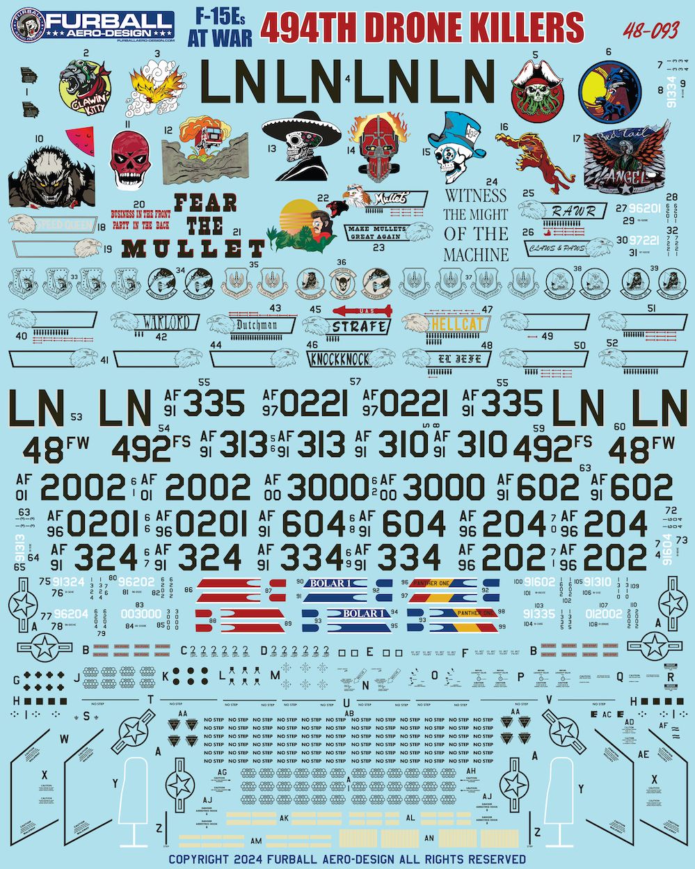 1:48 F-15E Eagles at War 494th Drone Killers
