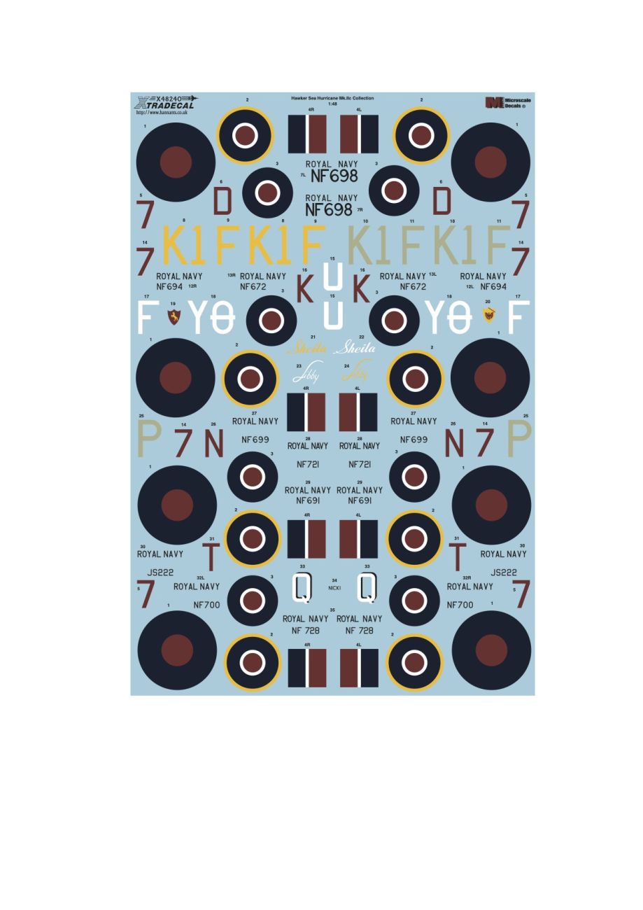 1:48 Hawker Sea Hurricane Mk.IIc Collection