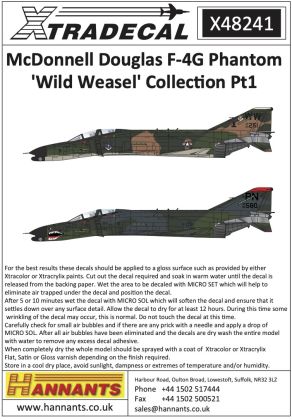 1:48 McDonnell F-4G Phantom 'Wild Weasel' Collection Pt1