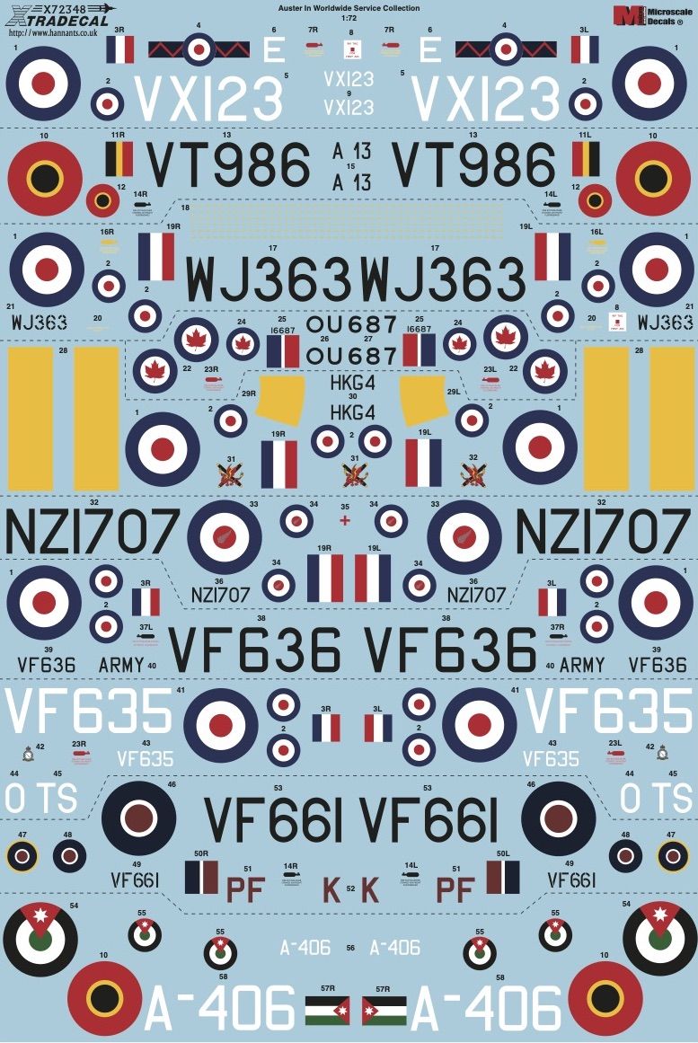 1:72 Auster In Worldwide Service Collection