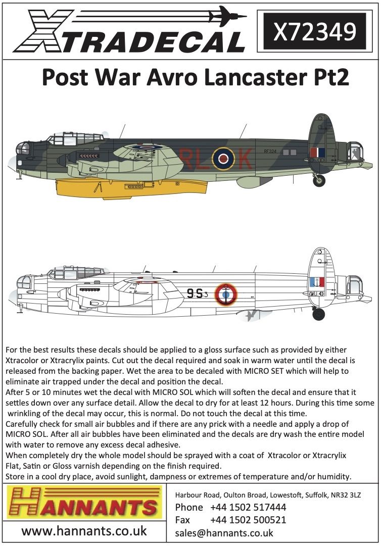 1:72 Post War Avro Lancaster Pt2