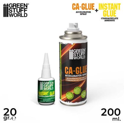 CA glue and accelerator pack