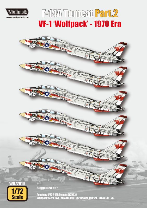 1:72 F14A Tomcat Part.2 - VF-1 Wolfpack in 1970 Era
