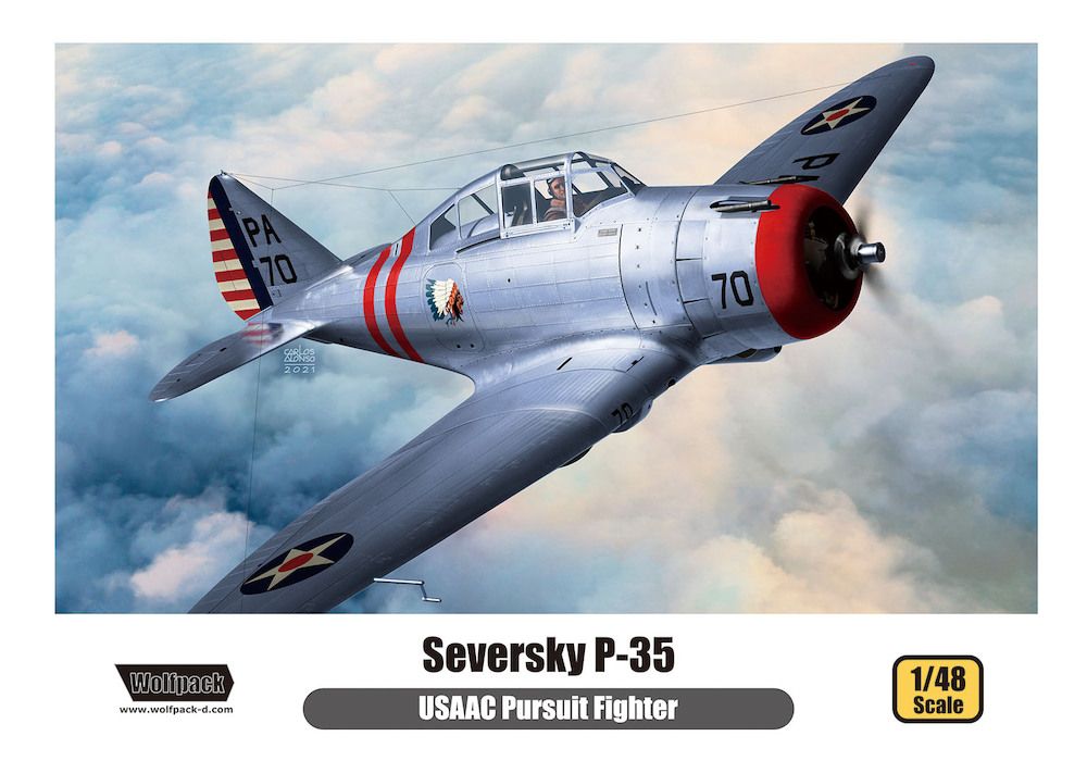 1:48 Seversky P35 (USAAC Pursuit Fighter)