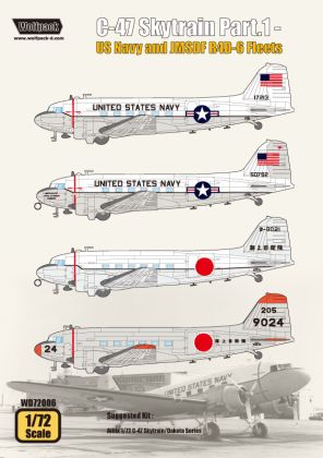 1:72 C47 Skytrain Part 1 'US Navy and JMSDF R4D-6 Fleets