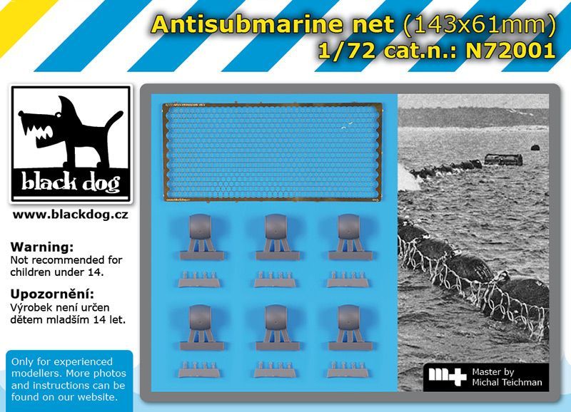 1:72 Antisubmarine net (143x61 mm)